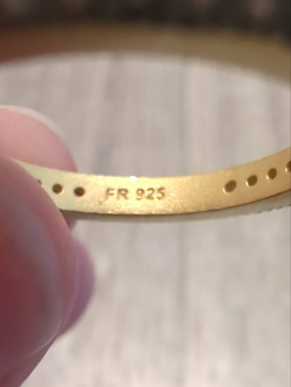 Freida Rothman FR 925 Sterling Pave Stacker Ring Black And Gold NWT - Picture 3 of 6